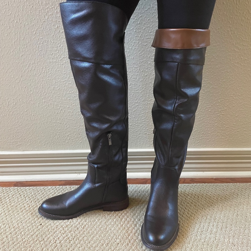 Franco Sarto NWOB Brown OTK Boots (8 US)